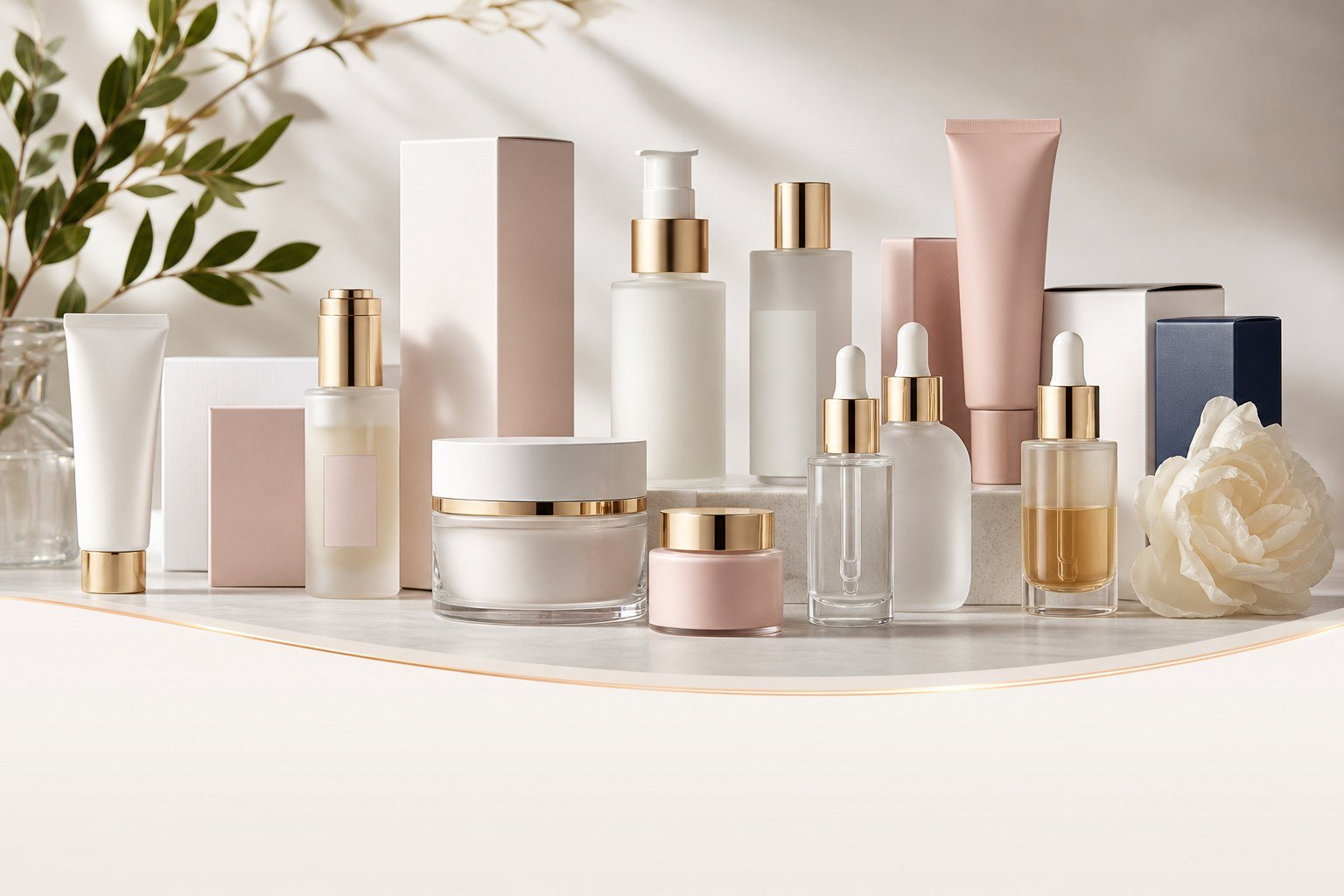 Premium beauty and cosmetic product set
